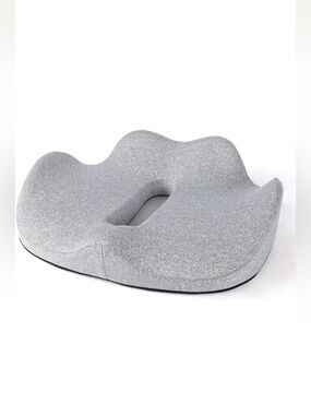 Ergonomic Contoured Memory Foam Seat Cushion for Sciatica Relief
